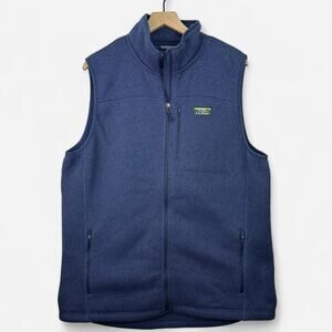 L.L. Bean mens fleece full zip vest